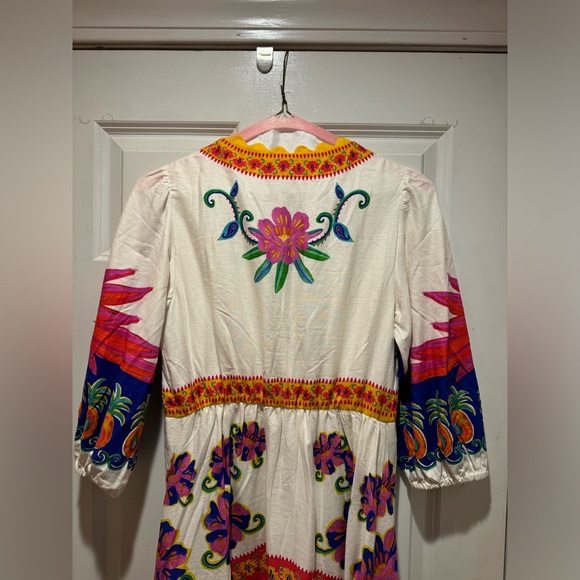 NWT Farm Rio Off-White Vivid Garden Maxi Dress New With Tags Size Small - Picture 11 of 13